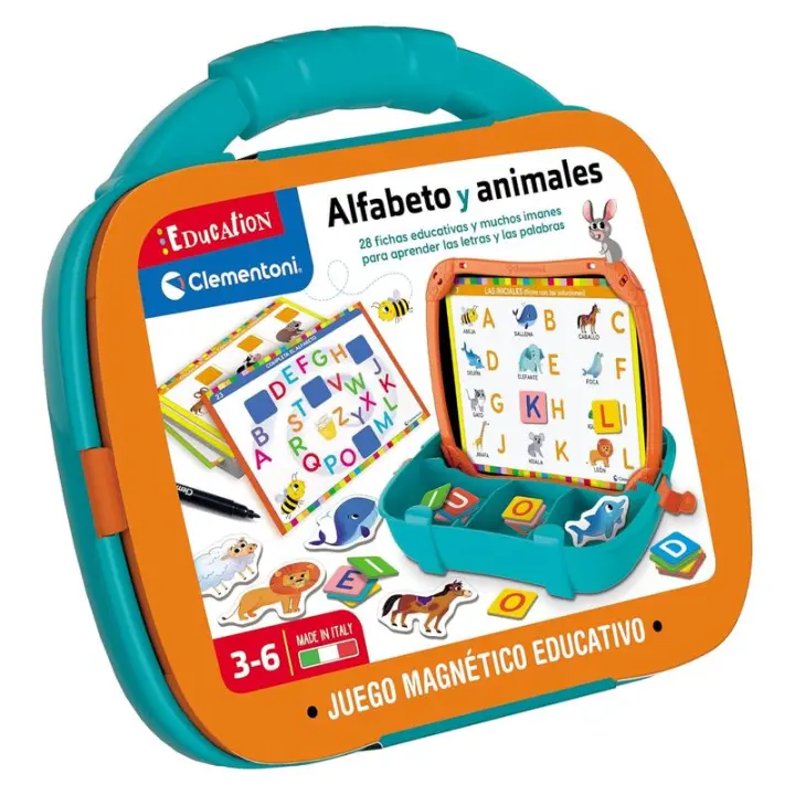 Maletín Magnético educativo Alfabeto y animales Clementoni 55492 - 1