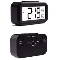 Reloj De Alarma Digital Con Sensor De Temperatura Interior Luz Sensor Desplazamiento De 12/24H Display Retroiluminado Para Dormitorios Escritorio De Oficina - details 7