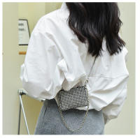 Bolso De Hombro Mini Jiomay Para Mujer Diseñador Lujo 2024 Con Diamantes Y Cadena Bolso De Fiesta Versátil Para Labial - details 17