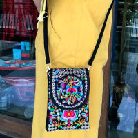 Bolso De Hombro Para Mujer Yogodlns Vintage Bordado Floral Pochete De Viaje Bolsa Bandolera Cremallera Pequeño Bolso De Mano - details 1