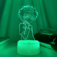 Lámpara Nocturna LED 3D Anime Hunter X Hunter Killua Decorativa Para Dormitorio Regalo De Cumpleaños Luz Nocturna Acrílica Cute - details 12