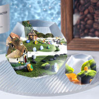 Molde De Silicona Para Resina Epoxy DIY Sideral Con Superficie En Corte De 5 Lados Lámpara De Esfera Micro Paisaje - details 10