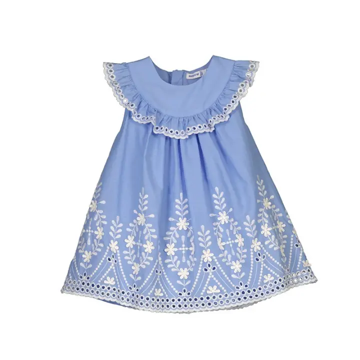 Vestido Mayoral cenefa bordada - 1