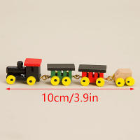 Decoración De Navidad Para Casa De Muñecas 1:12 Vagón De Tren De Madera Colorido DIY Accesorios Para Casa De Muñecas Modelo De Hogar - details 4