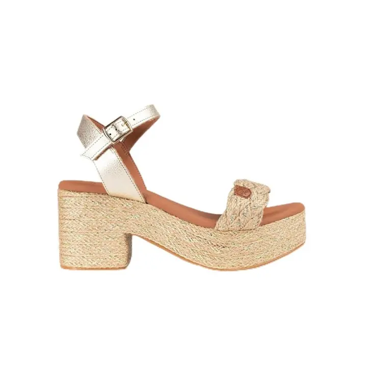 Sandalias de tacón Popa Abaka Mujer Oro - 1