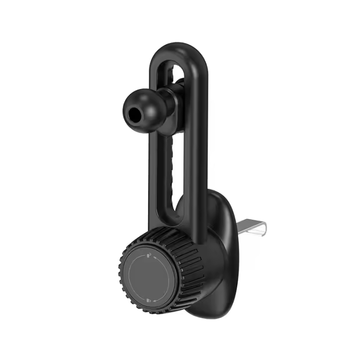Soporte De Teléfono Móvil Para Ventilador De Coche Universal Clip Montaje Con Cabeza De Bola De 17 Mm Y Gancho Espiral Base Para GPS - 1