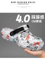 Clogs De Verano Para Hombres Sandalias De Plataforma EVA Pantuflas Casuales Tallas Grandes 46 47 Zapatos Planos Moda Unisex Para Playa - details 17