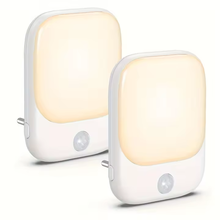 Lámpara De Noche LED Con Sensor De Movimiento Para Habitación Infantil EU Plug Automático De Atardecer a Amanecer Sensor Dimmable Sin Cable Para Armario - 1