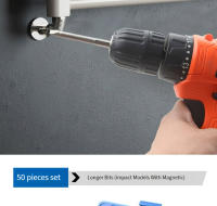 Juego De Extensión Para Destornillador Eléctrico 36/50PCS Barra De Cabeza Larga De Acero Al Carbono Para Taladro Eléctrico Herramienta De Perforación De Madera - details 7