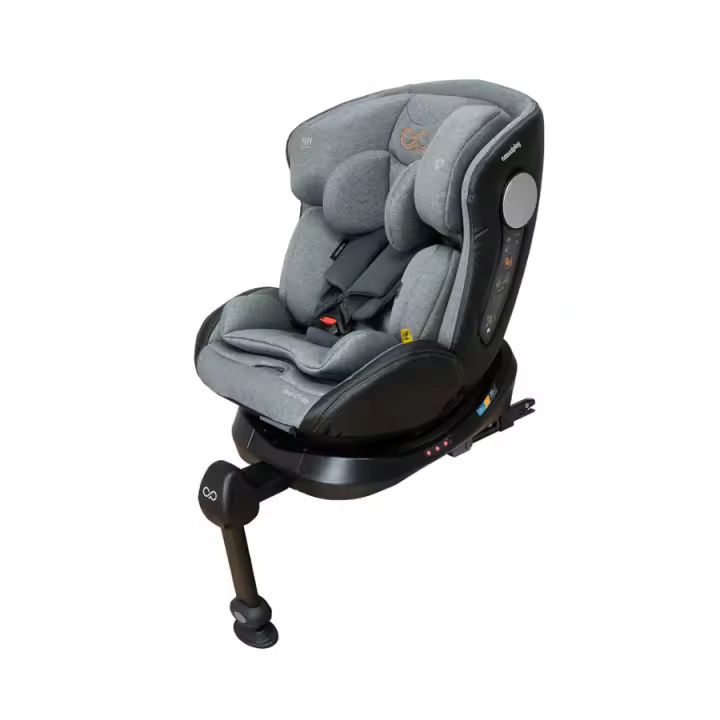 Silla de auto Play REVOL FIX XL I-SIZE, ajustable para niños de 40 a 150 cm, con rotación 360º, protección lateral reforzada y anclaje ISOFIX. - 1