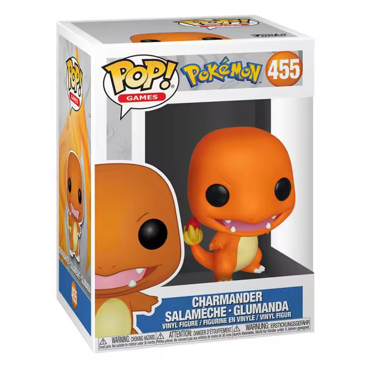 Funko Pop! 455 Games: Pokemon - Charmander - Figura de Vinilo Coleccionable - Idea de Regalo - Mercancia Oficial - Juguetes para Niños y Adultos - Video Games Fans - Muñeco para Coleccionistas - 1