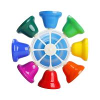 Campana De Mano Orff De 8 Notas Con Reloj Y Palillo De Impacto Instrumento De Percusión Educativo Para Niños Juguetes Coloridos - details 8