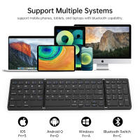 Mini Teclado Portátil Plegable Inalámbrico Bluetooth Para Mac Windows Laptop Tablet Teclado Numérico Delgado Y Ligero - details 1