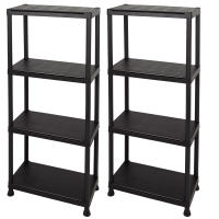 Curver - Estantería almacenaje, 90% plástico reciclado, color negro, fácil montaje sin herramientas, estable y resistente, almacenamiento ampliable, multiusos, variedad de medidas, ideal para trasteros, garajes, patios o balcones - details 3