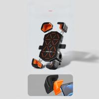 Soporte de Móvil para Bicicleta y Moto Premium Universal - 360° Rotación y Protección Antichoque - Compatible con iPhone y Otros 4.7-6.8" Móvil - Color Naranja y Negro - details 0