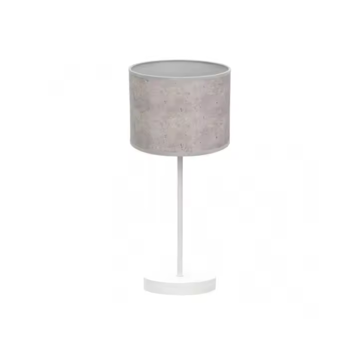 Fabrilamp - Sobremesa Jerte 1xe14  Blanco/cemento Gris 42x17x17 Cm - 1