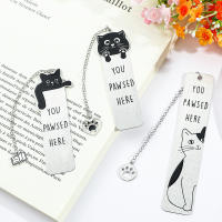 Marcapáginas De Acero Inoxidable Con Diseño Creativo De Gato Y Texto Colorido Regalo Perfecto Para Amantes Del Lectura - details 4