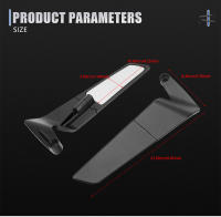 Espejo Lateral Para Motocicleta Honda CB1000R CB650R CB650F CB500 CB300 CB200X CB125 Kit De Winglets Oscuros Accesorios Para Motocicletas - details 3