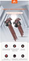 Juego De Llaves De Hexágono Magnéticas 9 Piezas L Type Doble Finitud Allen Key Hexagono Plano Bola Torx Estrella Herramientas Manuales - details 0
