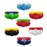 Bragas De Natación Para Hombre Briefs De Playa Deporte Acuático Estilo Sexy Con Palabras De La Bandera Y Copa Word Cup Material Poliéster Y Spandex - details 1
