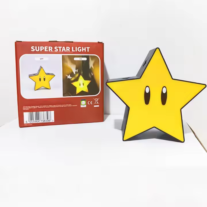 Lámpara De Noche LED Estrella Con Música Y Recarga USB Regalo Para Niños Luz Atmosférica Para Escritorio Forma De Estrella - 1