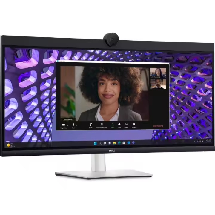 Monitor curvo Dell P3424WEB (34,1 pulgadas) 86,7 cm (4K UHD, IPS, 3440 x 1440 píxeles, 8 ms, DP, HDMI, concentrador USB, cámara) - 1