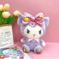 Muñeco De Peluche Sanrio 25Cm Kuromi Mymelody Cinnamorol Kawaii Regalo De Navidad Decoración Suave Y Almohada Juguete De Anime - details 12