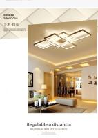 Lámpara De Techo LED Moderna Con Control Remoto Para Sala De Estar Restaurante Y Comedor Iluminación Dimmable Y Efectiva - details 1