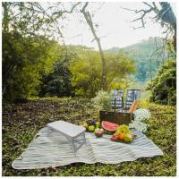 Mesa Plegable De Aluminio La Bolata Para Ordenador, Picnic Y Acampada 50x30x21 Cm (Blanco) - details 0