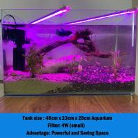 Para Pecera filtro, filtro interno Silencioso para Acuario, Agua Limpia, Bomba de Aire, CREA Ondas (4 W, 450 L/H, Negro) - details 3
