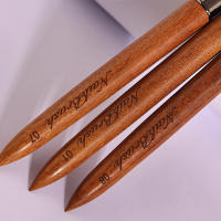 Pincel De Manicura Con Mango De Madera Antideslizante Para Dibujar Líneas Francesas Y Pintura De Flores Herramienta DIY Para Detalles Finales Reutilizable - details 2