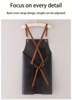 Nueva Delantal Impermeable Y Antiaceite Estilo Coreano Moda Para Mujer Traje De Trabajo Para Cocina Del Hogar Con Correa - details 2