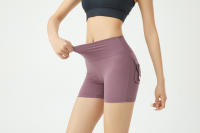 Shorts De Yoga Para Mujer Cintura Alta Transpirables Elevadores De Glúteos Deporte Verano Leggings De Gimnasio Ropa Deportiva Ciclismo - details 19