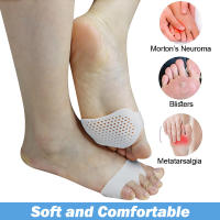 Pexmen Almohadillas De Metatarsal 2Pcs Almohadillas De Gel Para Alivio Del Dolor De La Parte Media Del Pie Y Neuroma De Morton Conjunto De 2 - details 1