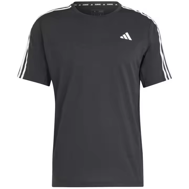 Camiseta de Manga Corta Adidas Own The Run para hombre en color negro - 1