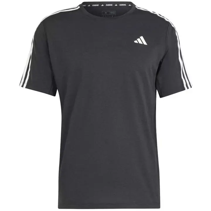 Camiseta de Manga Corta Adidas Own The Run para hombre en color negro - 1