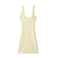 MUJER 2025 Vestido Corto Tejido Para Mujer Bodycon Mini Vestido Mujer Espalda Descubierta Playa Vestido Sin Mangas Mujer Verano - details 2
