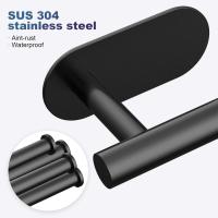 Toilet Roll Holder Self Adhesive, SUS 304 Stainless Steel Wall Mounted Toilet Paper Holder for Bathroom,Toilet, Kitchen,- No Drilling - details 2