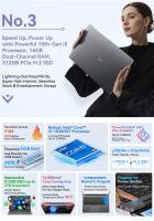 Blackview Acebook 8 Laptop, pantalla IPS de 15.6" 1920*1080, Intel Core N97 4 Core Hasta 3.6GHz, 16GB RAM 512GB SSD, WiFi de banda dual Bluetooth 5.0, 2*USB 3.0 1*USB 2.0 1*USB-C 1*HDMI 2.0 1*Jack de audio 1*Ranura para tarjeta MicroSD, Batería de 38Wh 36 - details 19