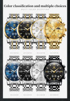 Reloj De Pulsera Multifuncional Para Hombre OLEVS Con Fase De La Luna Acero Inoxidable Resistente Al Agua Lujo Marca Reloj De Pulsera Masculino - details 10