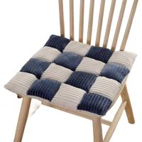 Cojín De Terciopelo Para Silla De Oficina Estilo Rejilla Grueso Cojín Para Silla De Comedor Dormitorio Y Sala De Estar - details 7