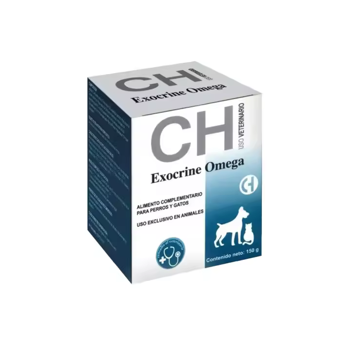 Exocrine Omega 75 g suplemento digestivo para perros y gatos Chemical Ibérica - 1