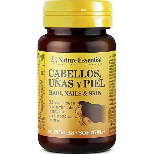 Nature Essential Cabellos, uñas & piel 30 perlas - 1