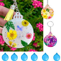 Molde De Llavero Redondo Para Epoxy Resina DIY Herramientas Para La Creación De Adornos De Navidad Decoraciones De Árbol De Navidad - details 4