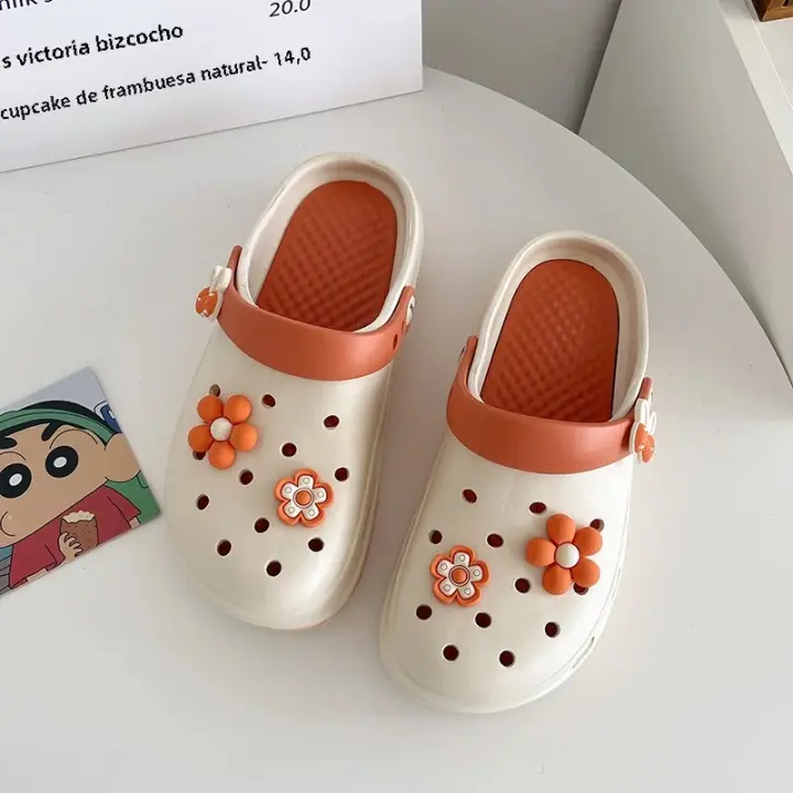 Sandalias De Moda Para Mujer Impermeables Verano Slides Con Suela Suave Zapatillas De Jardín Internas Y Externas Antideslizantes - 1