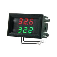 Termómetro Digital Doble Pantalla NTC Protección Metálica Impermeable Precisión Alta Para Tablero DC 4-28V Medidor De Temperatura - details 1