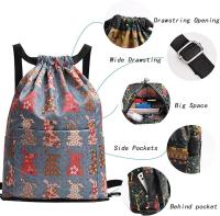 Mochila plegable de la cuerda de la prenda impermeable del bolso de la cuerda con el peso ligero del compartimiento de bolsillo - details 1