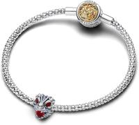Juego de Tronos Dije con forma de Cabeza de Dragón de Plata de Lei con salsa Cristal Rojo, Viene con Caja de Junio original. - details 1