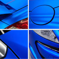 Película De Embalaje Para Coche Premium Mate Cromo Metálico Azul Autoadhesiva Con Válvula De Aire Para DIY Decoración De Automóviles - details 3