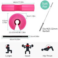 Almohadillas De Hombro Para Mancuerna De Pesas Antideslizantes Gimnasio Fitness Elevación De Peso Soporte De Cuello Protección Para Ejercicios De Agachamiento Y Dumbbell - details 4